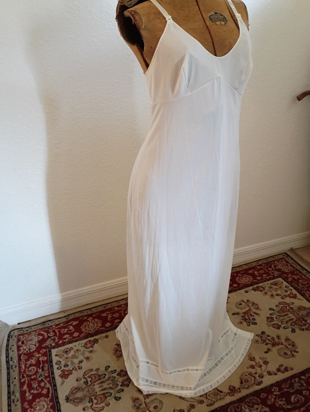 Vintage 70's Sears White Slip Dress